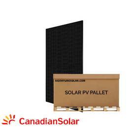 Canadian Solar 12kW Pallet - 400W Mono-crystalline Solar Panel (Black) | CS6R-400MS-HL | Full Pallet (30 Solar Panels)