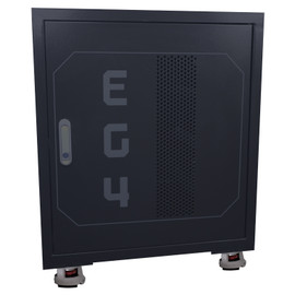 (Pre-Assembled) EG4 Enclosed Battery Rack | 3 Slot | Wheels Included