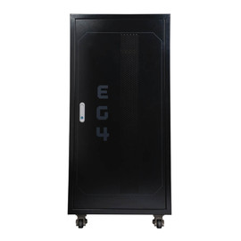 (Pre-Assembled) EG4 Enclosed Battery Rack | 6 Slot | Wheels Included | Bus Bar Covers | Welded (Grey)