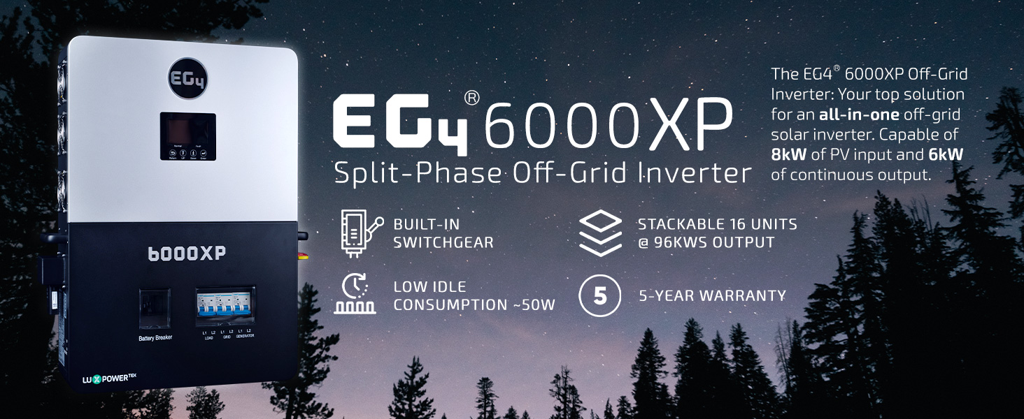EG4 6000XP Split-Phase Off Grid Inverter