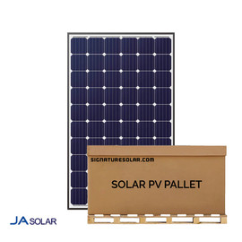 9.18kW Pallet - JA Solar 340W Poly Solar Panel (Silver) | JAP72S09-345/SC | Full Pallet 27 Solar Panels