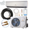 EG4 Hybrid Solar Mini-Split  Kit | Energy Star Certified Air Conditioner Heat Pump AC/DC| 24000 BTU | SEER2 21 | +  3150 Watts of Solar PV [KIT-E0012]