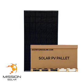 11.85kW Full Pallet - Mission Solar 395W Mono Perc Solar Panel (Black) | MSE395SX9R | Full Pallet (26)
