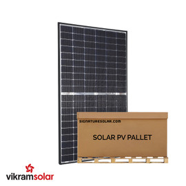 11.62kW Vikram Prexos 375W | Black Frame 120 half-cell | Full Pallet | 31 Solar Panels - 11.62kW Total