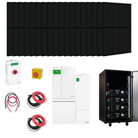 Complete Hybrid Solar Kit - Schneider XW Pro 6.8kW 120/240V Output + 20.48kWh EG4-LL-S Battery Powerwall + 8,000 Watts of Solar [KIT-S0005-20]