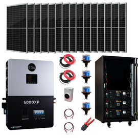 Complete Off-Grid Solar Kit EG4 6000XP  | 8000W PV Input | 6000W Output | 48V 120/240V Split Phase +  6400 Watts of Solar PV [KIT-E0008] DIY Solar Kit