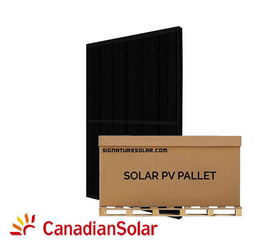 11.85kW Pallet - Canadian Solar 395W Mono-Crystalline Solar Panel (Black) | CS6R395 | Full Pallet (30) - 11.85kW Total