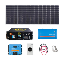 Mobile Power Solar Kit - Victron Phoenix Inverter 12/1200 System | 12V  | + 400W PV Solar