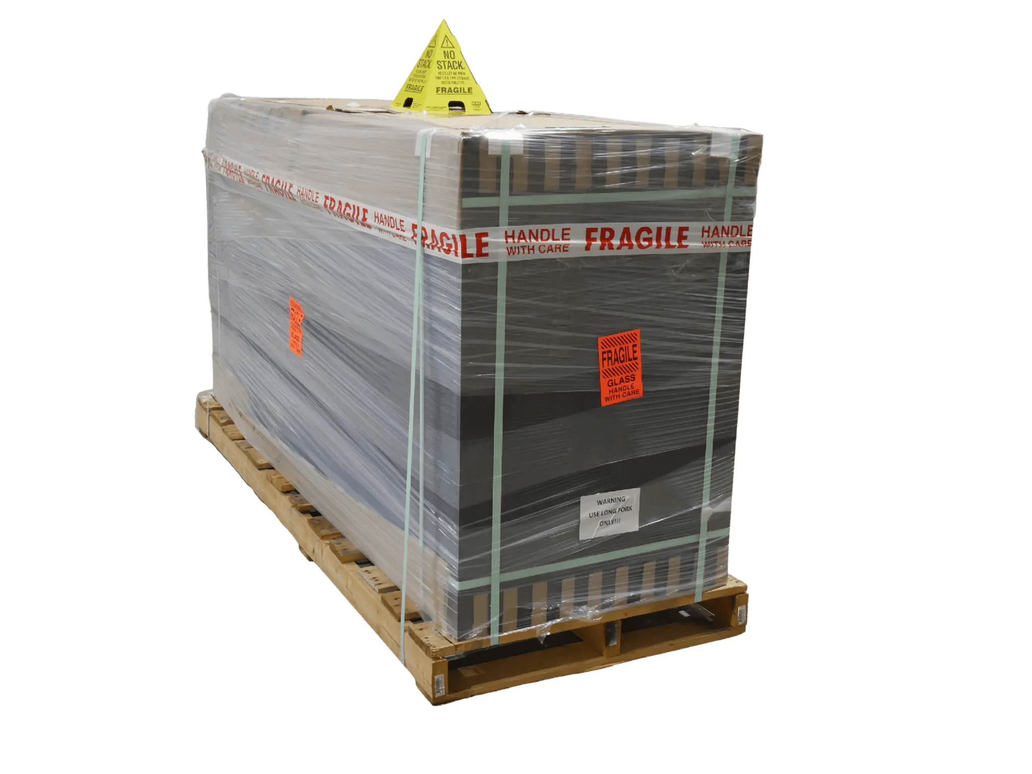 Example of Pallet Prior to Pickup from Carrier