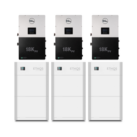 BigBattery | Ethos Battery EG4-18Kpv Bundle  Bundle - Commercial Energy System  | 12kW Output w/  30.7kWh to 92.1kWh [BNDL-B0006]